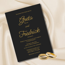 Eterno Simples Carvões Dourados Casamento de Scrip