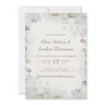 Étero White Floral Sage Teal Verde Ivory