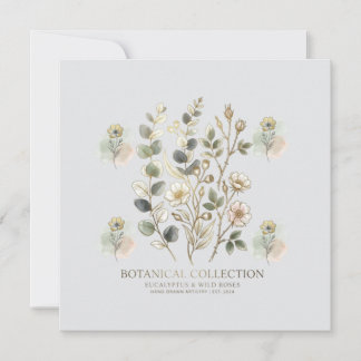 Convite Ethereal Gold & Sage Botanical Collection