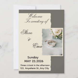 Convite Ethereal Romantic Wedding Invitation | Soft & Time