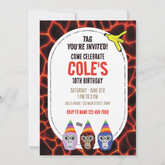 Convite Etiqueta de gorila, jogos de realidade virtual, Br