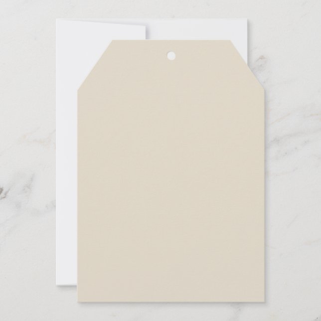 Convite Etiqueta Osso Branco (Frente)