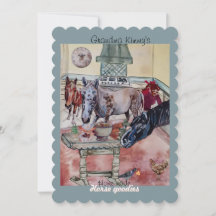 etiqueta personalizada dos cavalos