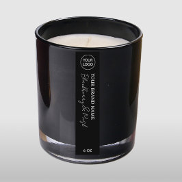 Convite Etiquetas de Vela Pretas para Download