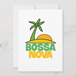 Convite Eu adoro o presente de Bossa Nova para amantes da 