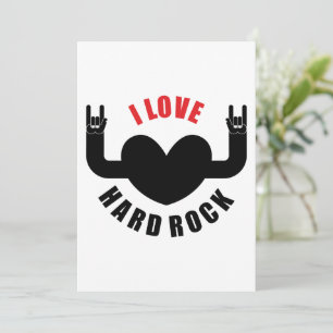 Convite Eu Adoro Rock Duro