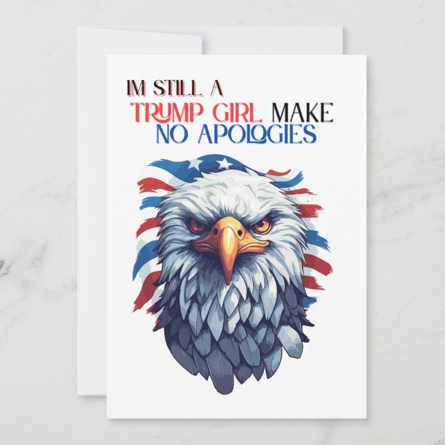 Convite Eu Ainda Sou Uma Garota Idiota Não Faz Desculpas (Frente)