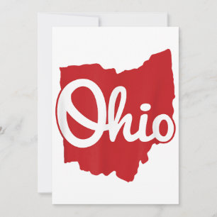 Convite Eu Amo Meu Ohio Home Script Ohio