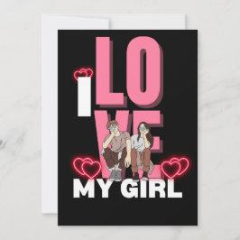 Convite Eu Amo Minha Namorada Personalizado