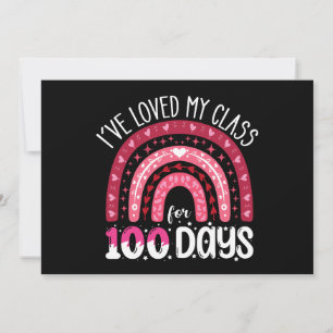 Convite Eu Amo Minha Turma Há 100 Dias de Aula