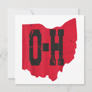 Convite Eu Amo O Meu Script Home De Ohio, Ohio Buckeye Sta