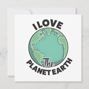 Convite Eu Amo O Planeta Terra