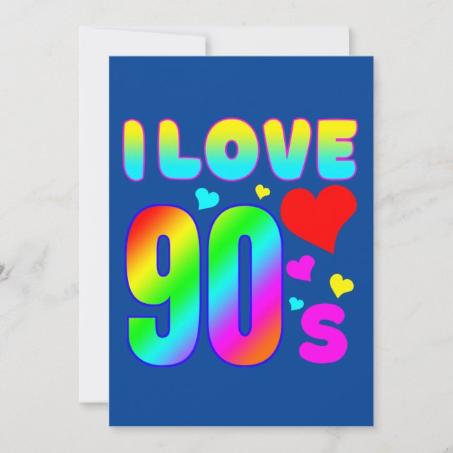 Convite eu amo os anos 90 (Frente)