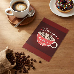 Convite Eu Amo Você Mais Que Café Piada