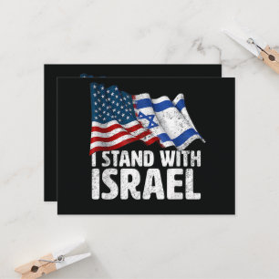 Convite Eu Apoio Israel EUA Bandeira Americana