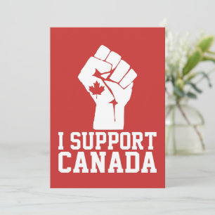 Convite Eu Apoio o Canadá - Orgulhoso Canadense