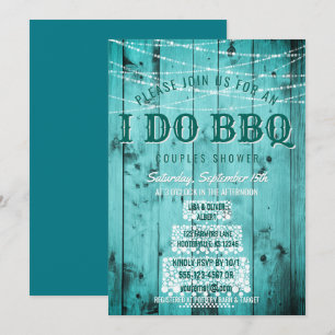 Convite Eu CHURRASCO Casais Russos Chás Cordas Luzes Madei