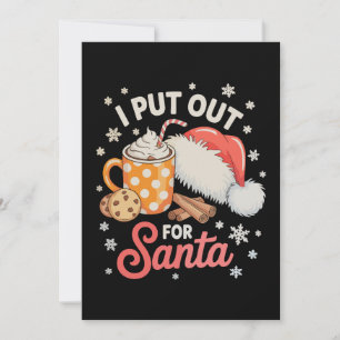 Convite Eu Coloco Para o Papai Noel Biscoitos Cacau Quente