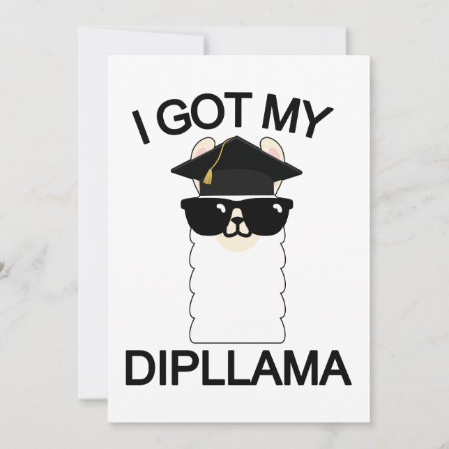 Convite Eu Consegui Meu Diploma (Frente)
