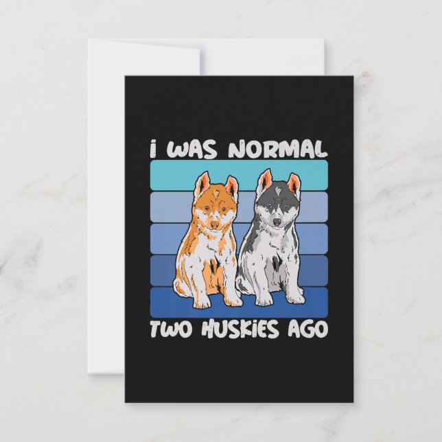 Convite Eu Era Normal Há Dois Roucos | Cão Shiba (Frente)