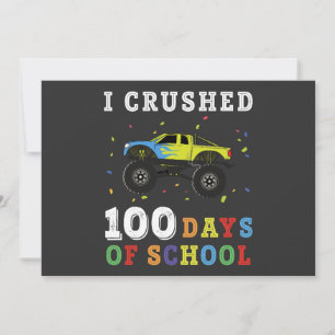 Convite Eu Esmaguei 100 Dias De Escola