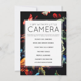 Convite Eu Espio Com a Minha Pequena Câmera Jogo de Casame