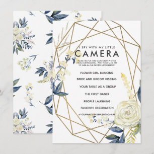 Convite Eu Espio Com O Meu Jogo De Casamento De Câmera