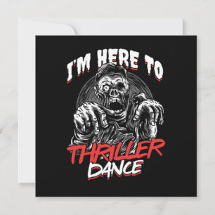 Convite Eu Estou Aqui Para O Thriller Dance Freaken Hallow