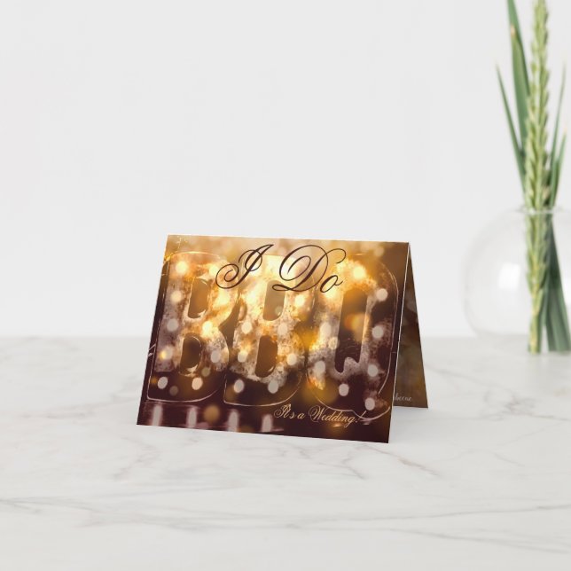 Convite Eu faço Casamento de Barbecue (Frente)