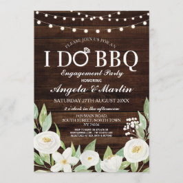 Convite EU FAÇO CHURRASCO Casais Chás Festas de noivado FL