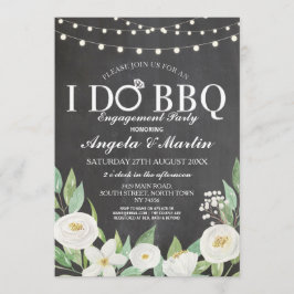 Convite EU FAÇO CHURRASCO Casais Chás Festas de noivado FL