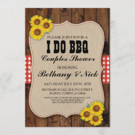 Convite Eu faço CHURRASCO Casais Chás Noivados Convidar Ru