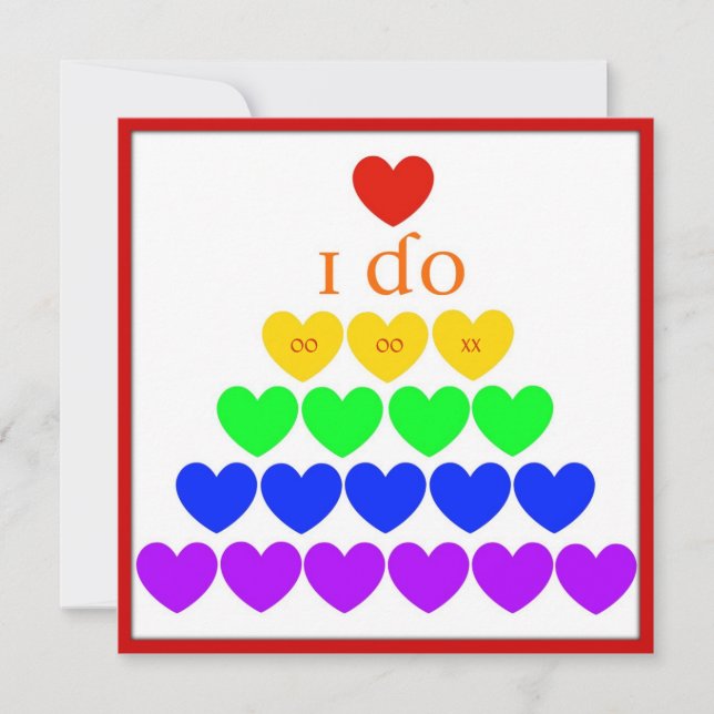 Convite Eu faço corações (Frente)