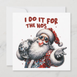 Convite Eu faço isso pelas Garotas, Papai Noel Retro