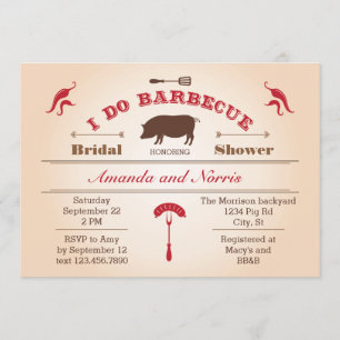 Convite Eu faço o chá de panela do CHURRASCO