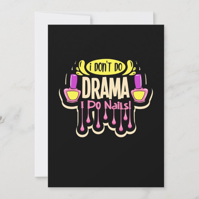 Convite Eu Faço Unhas (Frente)