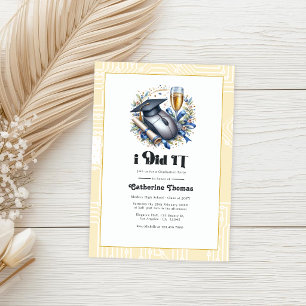 Convite Eu fiz a foto da Festa de formatura de Ciência da 