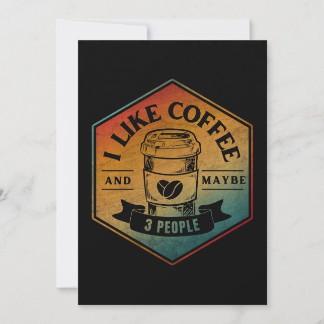 CONVITE EU GOSTO DE CAFÉ E TALVEZ 3 PESSOAS (Frente)