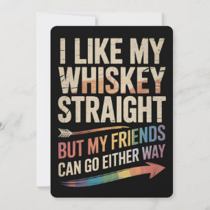 Convite Eu Gosto Do Meu Hetero Whiskey Mas Os Meus Amigos 