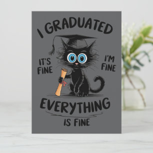 Convite Eu Me Formei Está Tudo Bem Estou Bem Tudo Está Bem