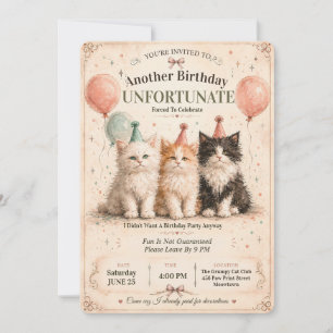 Convite Eu Não Gosto da Minha Festa de Aniversário