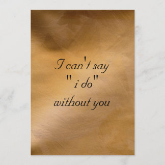 Convite Eu não posso dizer que eu faço sem você