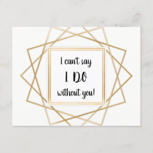 Convite Eu não posso dizer que eu faço sem você madrinha d