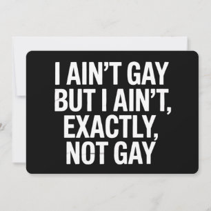 Convite Eu não sou Gay, mas eu não sou exatamente Gay LGBT