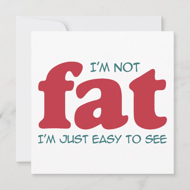 Convite Eu não sou gordo (Frente)