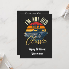 Convite Eu não sou velho, mas clássico