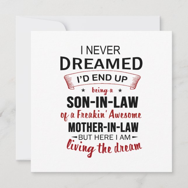 Convite Eu Nunca Imaginei Que Acabaria Sendo Um Genro (Frente)