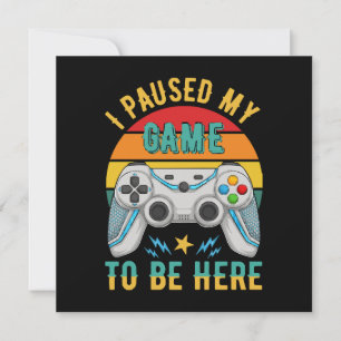 Convite eu pausei meu jogo