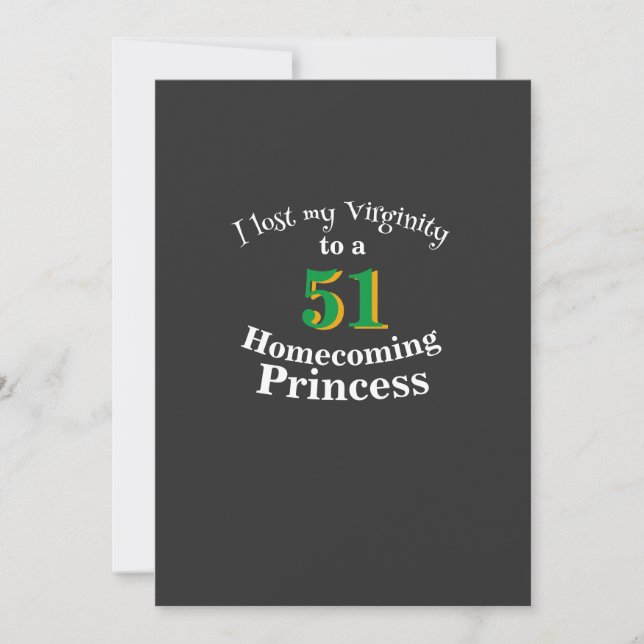 Convite Eu perdi minha virgindade para uma Princesa da Fes (Frente)