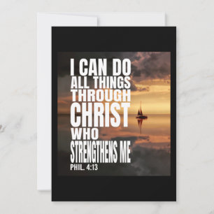 CONVITE EU POSSO FAZER TUDO ATRAVÉS DO CRISTO QUE FORTALEÇ